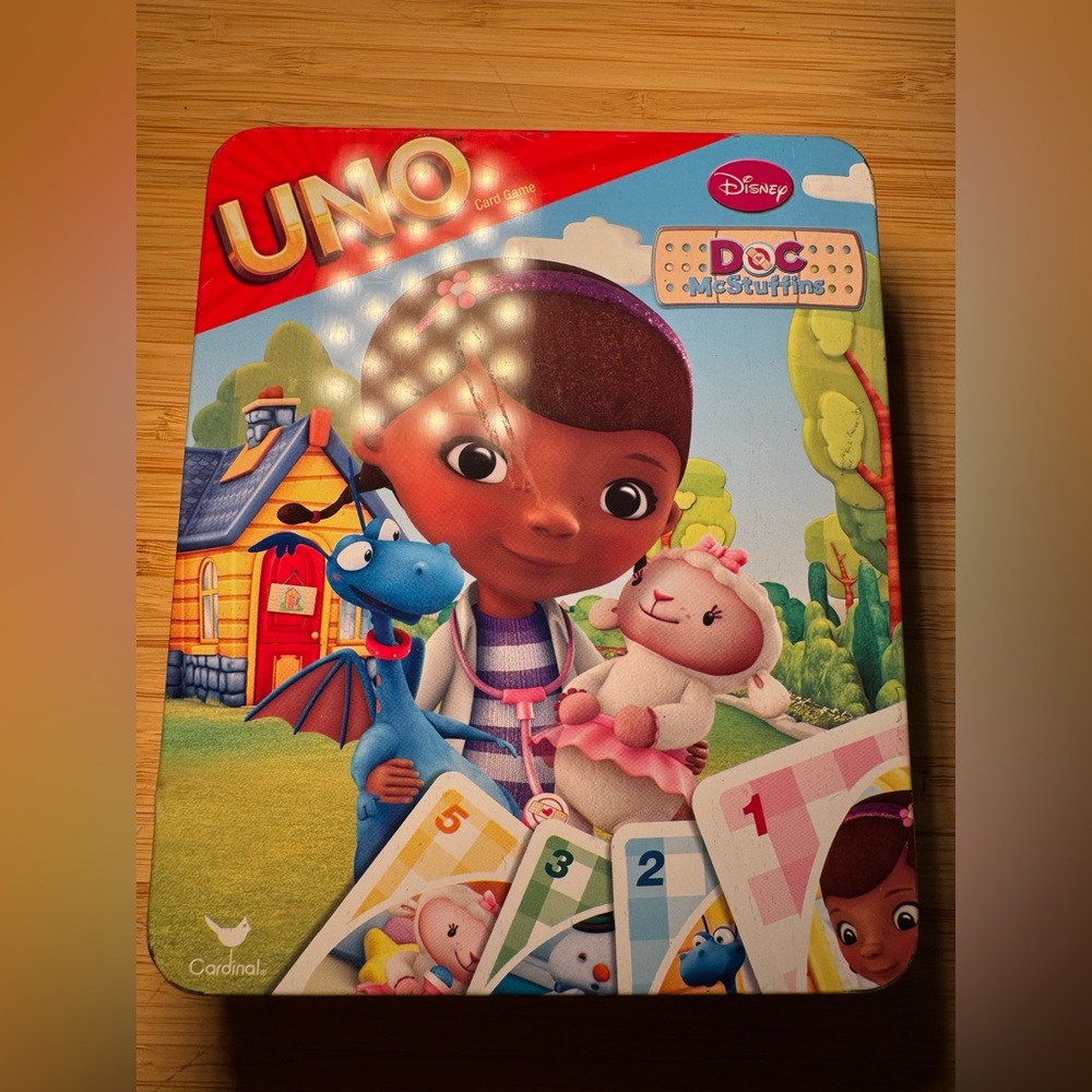 Uno Card Game  Doc Mcstuffins Tin